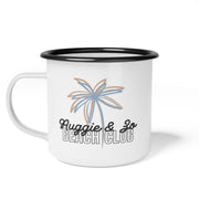 Tasse de camping en émail Beach Club