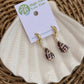 Pearl + Hebrew Cone Earrings - Gold
