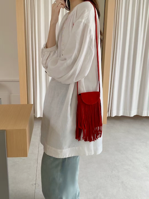 Madison Suede-Like Crossbody Bag w/Tassel