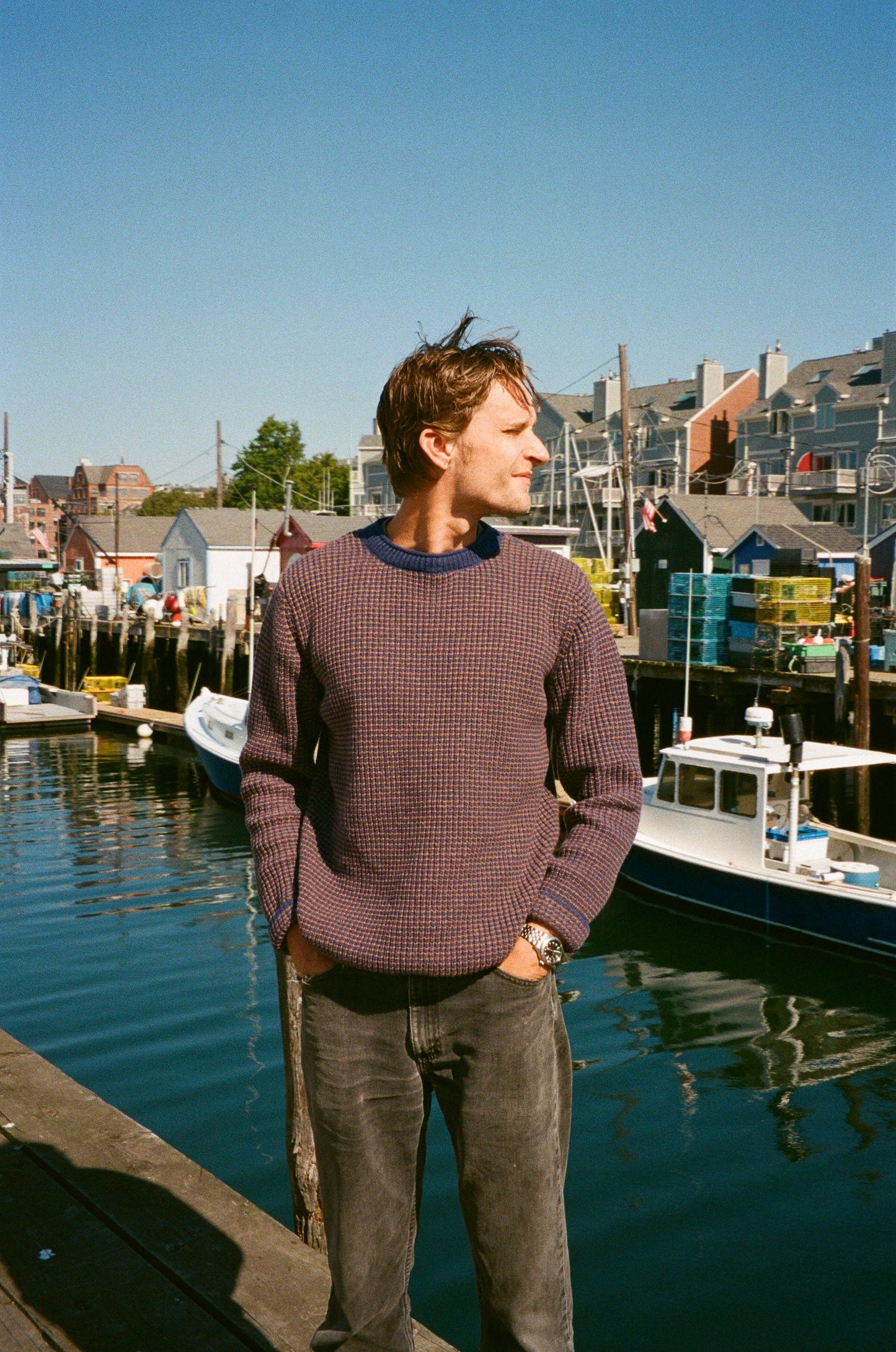 Grandpas Fisherman Knit Roll-neck Sweater
