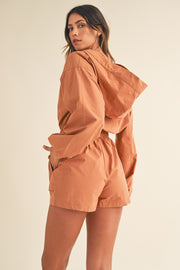 Mars Long Sleeve Hooded Romper