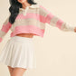 Lumina Striped Knit Rugby Sweater