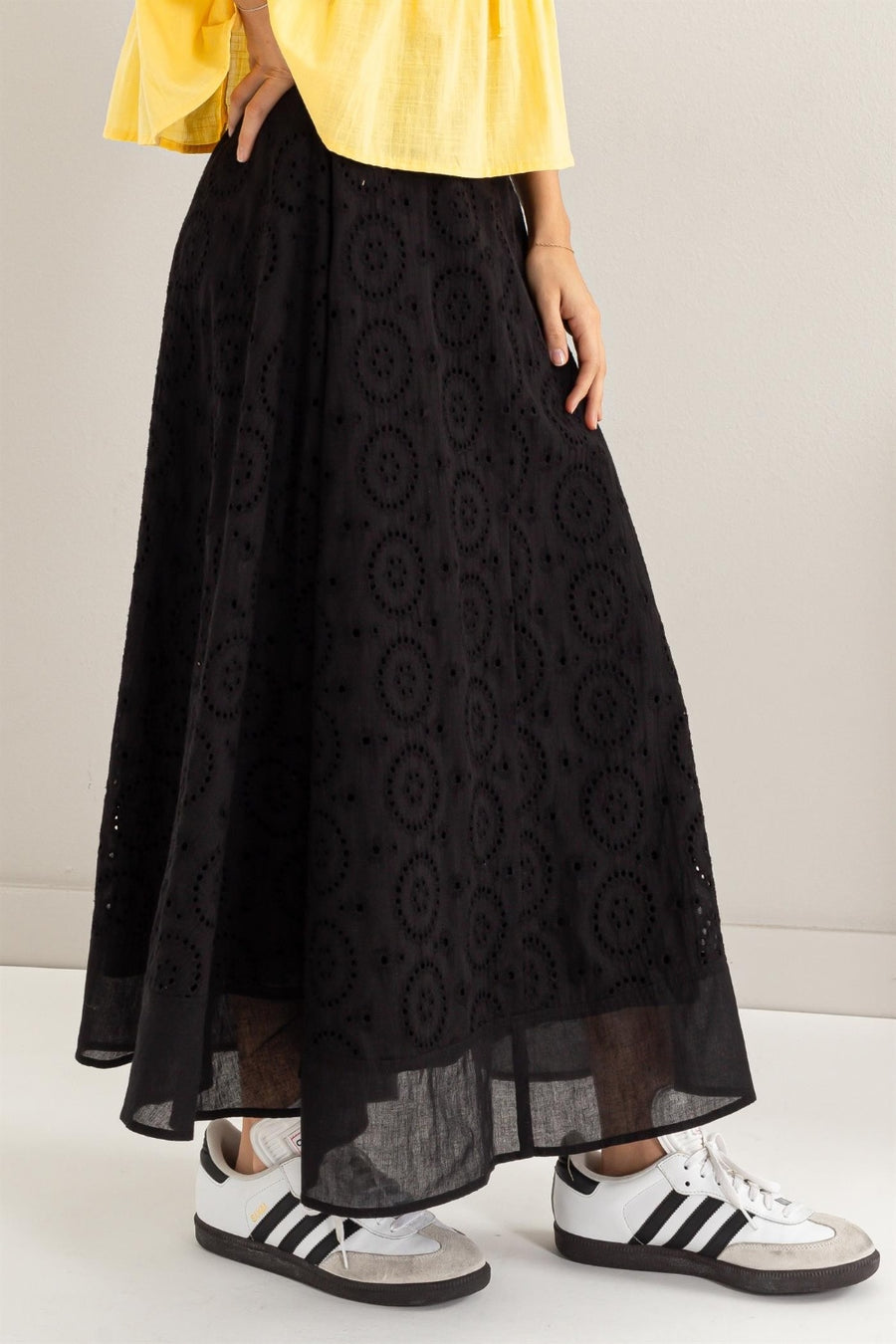 Carrie High-Waist Midi Skirt