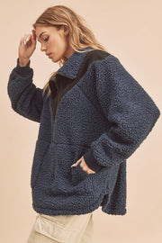 Amelia Half Zip Fleece Sweatshirt