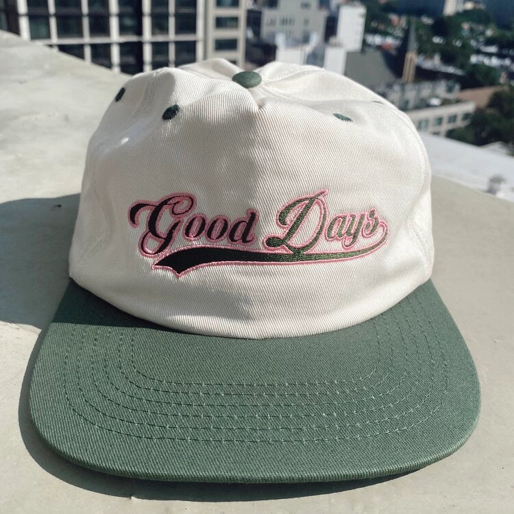 Good Days Varsity Hat - Salmon/Green