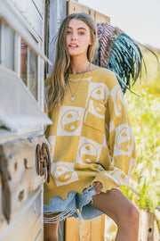 Yin Yang Pattern Sweater