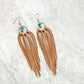 Bozeman Fringe Earrings w/ Turquoise Beads