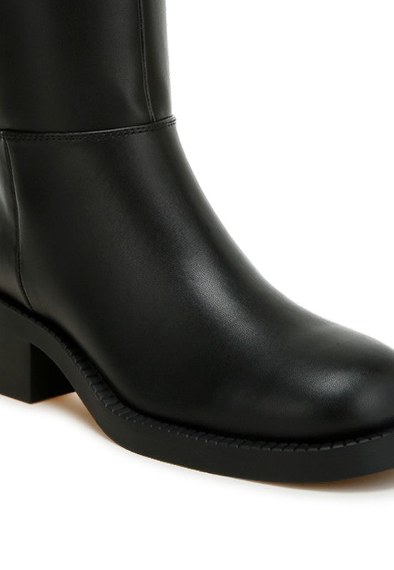 Soora Block Heel Calf Boots