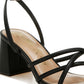 Alyona Low Block Heel Strappy Sandals