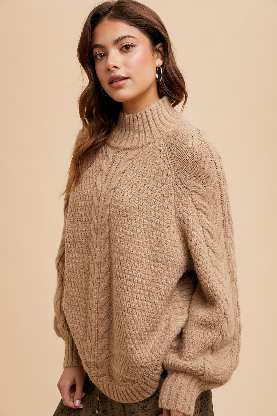 Dafne Highneck Knit Sweater