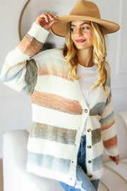 Perrin Fuzzy Sweater Cardigan