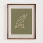 Green Floral Fin | Surf Inspired Print