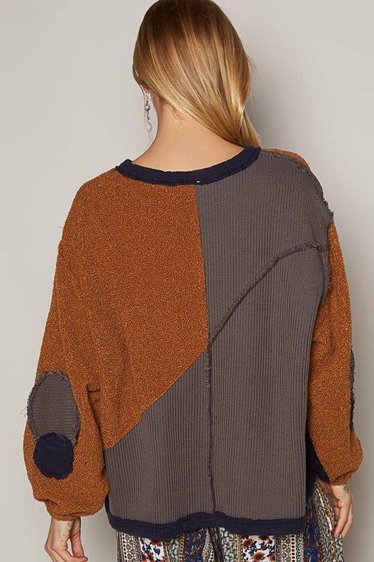 Jillian Color Block Sweatshirt