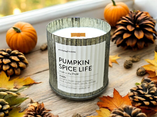 Pumpkin Spice Life Rustic Candle