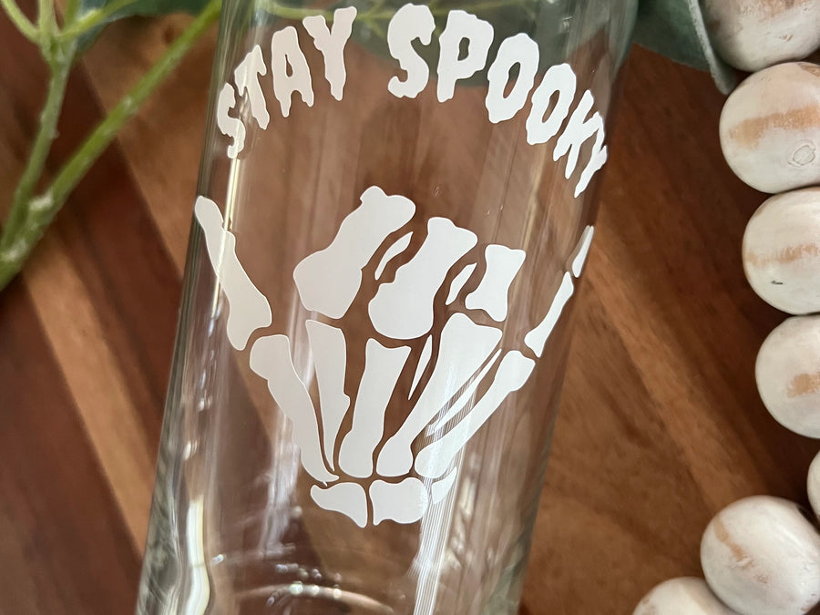 Stay Spooky Can Glass