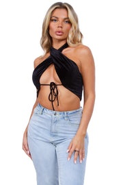 Luca Velvet Halter Top