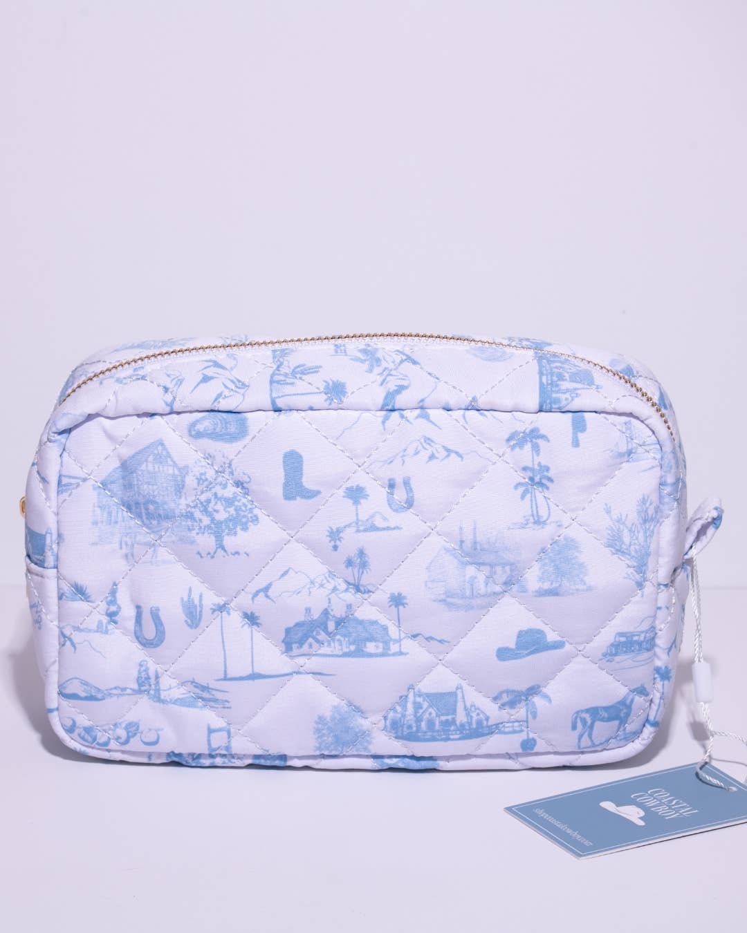 Country & Coastal Makeup Travel Bag