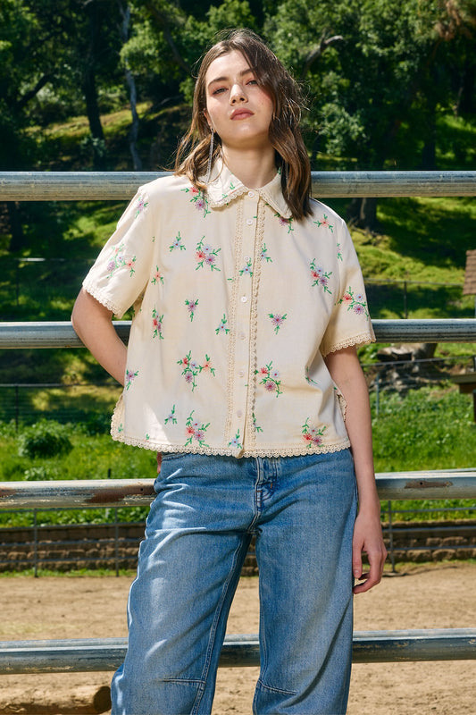 Jett Embroidered Blouse