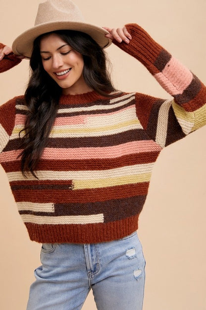 Betty Color Block Sweater