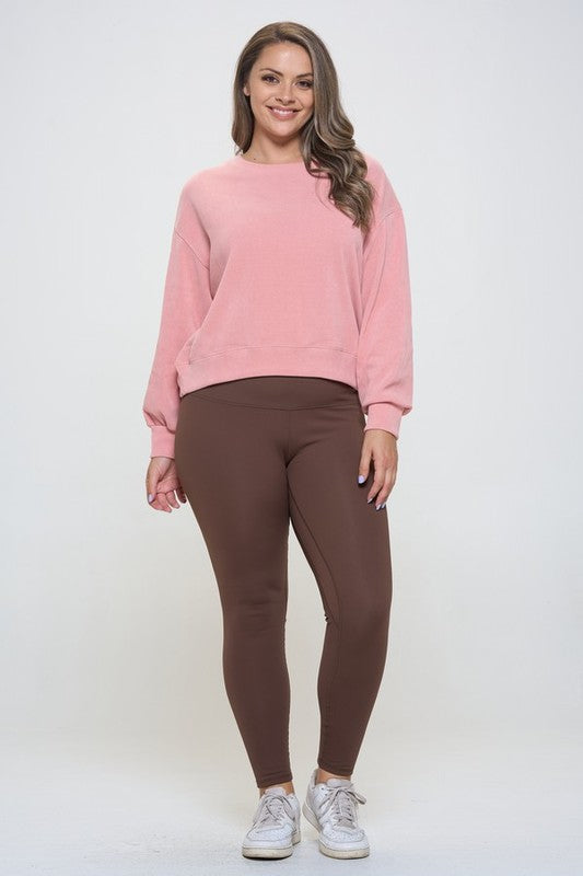 Annie High Waisted Leggings - Coffee Brown