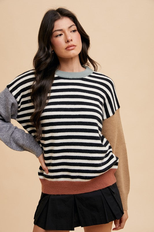 Manny Color Block Sweater