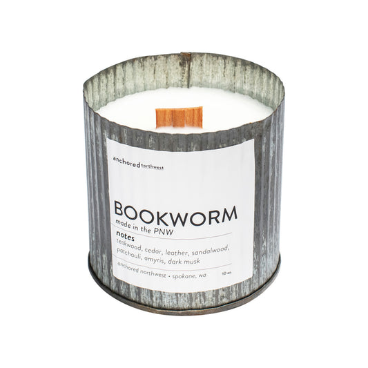 Bookworm Rustic Candle