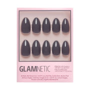 Ash Gray Press-On Nails - Short Almond