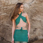 Amaya Crochet Two Piece Set - Emerald