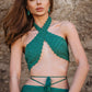 Amaya Crochet Two Piece Set - Emerald