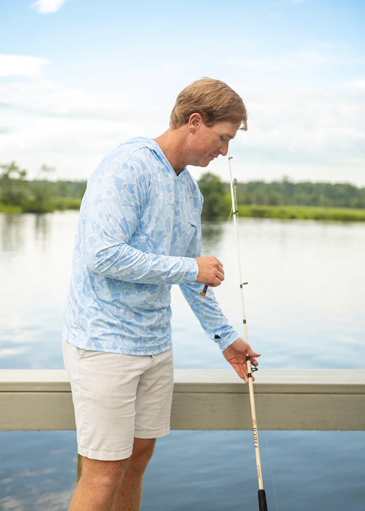 Ocean Blue Performance Hoodie