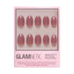 Fall Mauve Press-On Nails - Short Oval