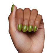 Moss Green Press-On Nails - Short Oval