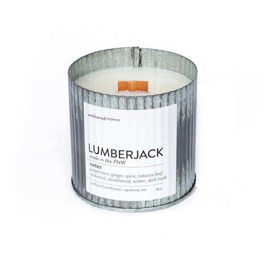 Lumberjack Rustic Candle