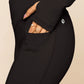 PopFlex Crisscross Hourglass® Flared Leggings with Pockets - Black