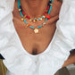 Turquoise Semiprecious Beaded Summer Necklaces