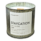 Staycation Rustic Wood Wick Candle