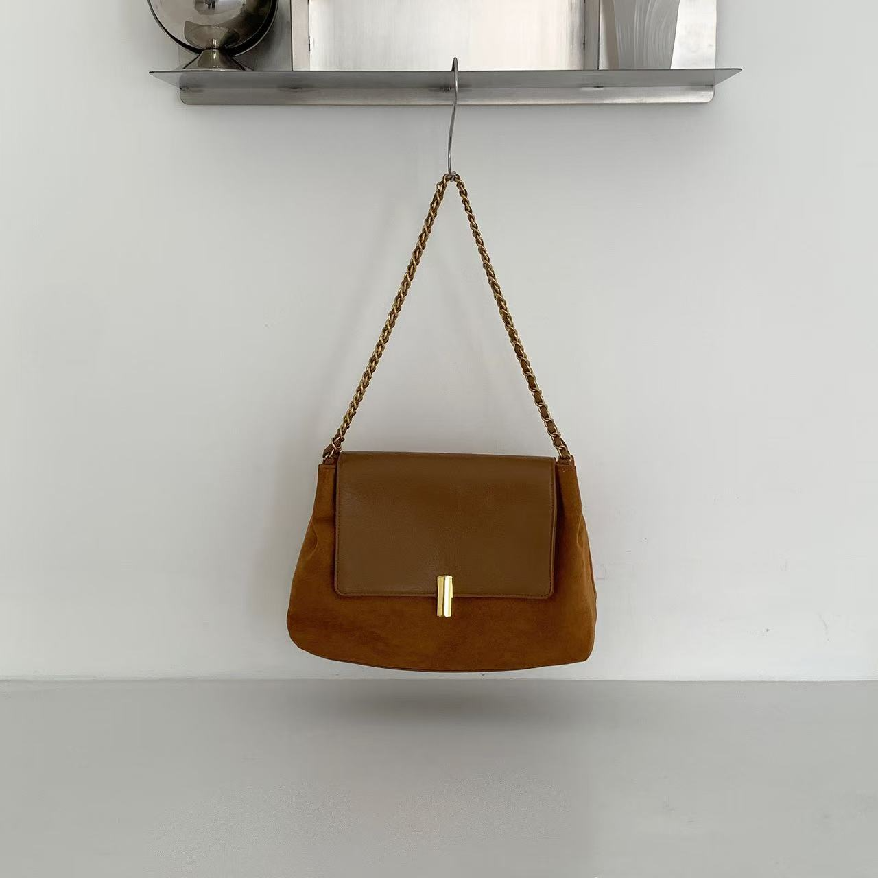 5th Avenue Microfiber Leather Shoulder Bag