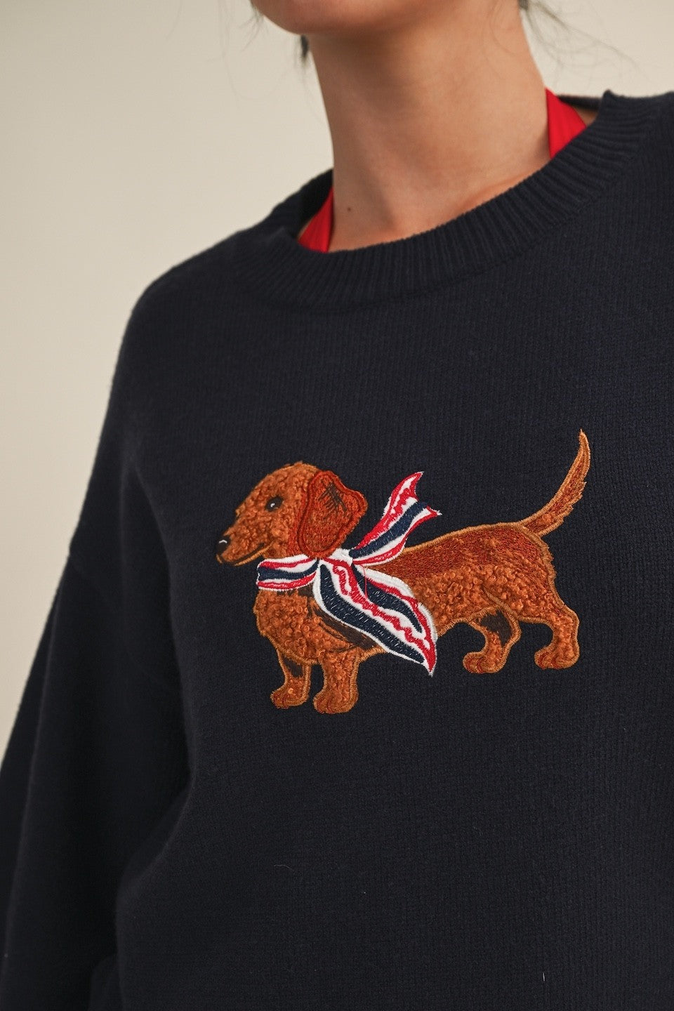 Minnie Embroidered Sweater