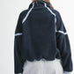 Laney Contrast Trim Half-Zip Fleece