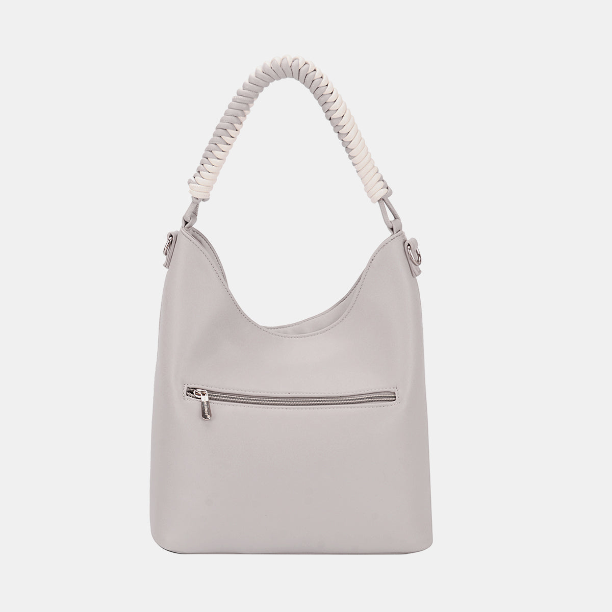 Sac à main en cuir PU avec poignée tissée de David Jones