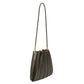 Carrie Pleated Vegan Shoulder Bag - Olive