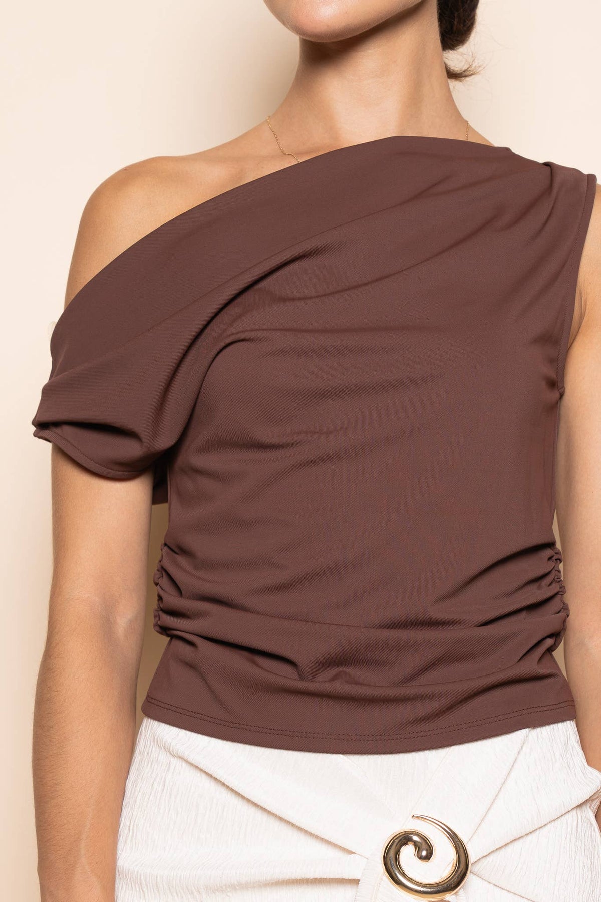 Steph Asymmetrical One-Shoulder Top