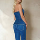 Lennon Stretch Denim Tube Top