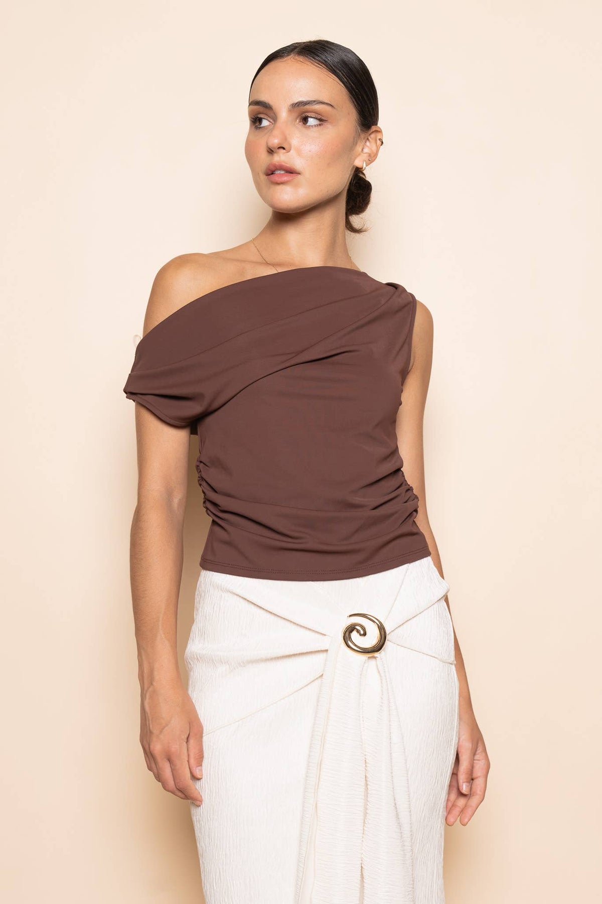 Steph Asymmetrical One-Shoulder Top
