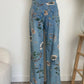 Cornelia Floral Denim Pants