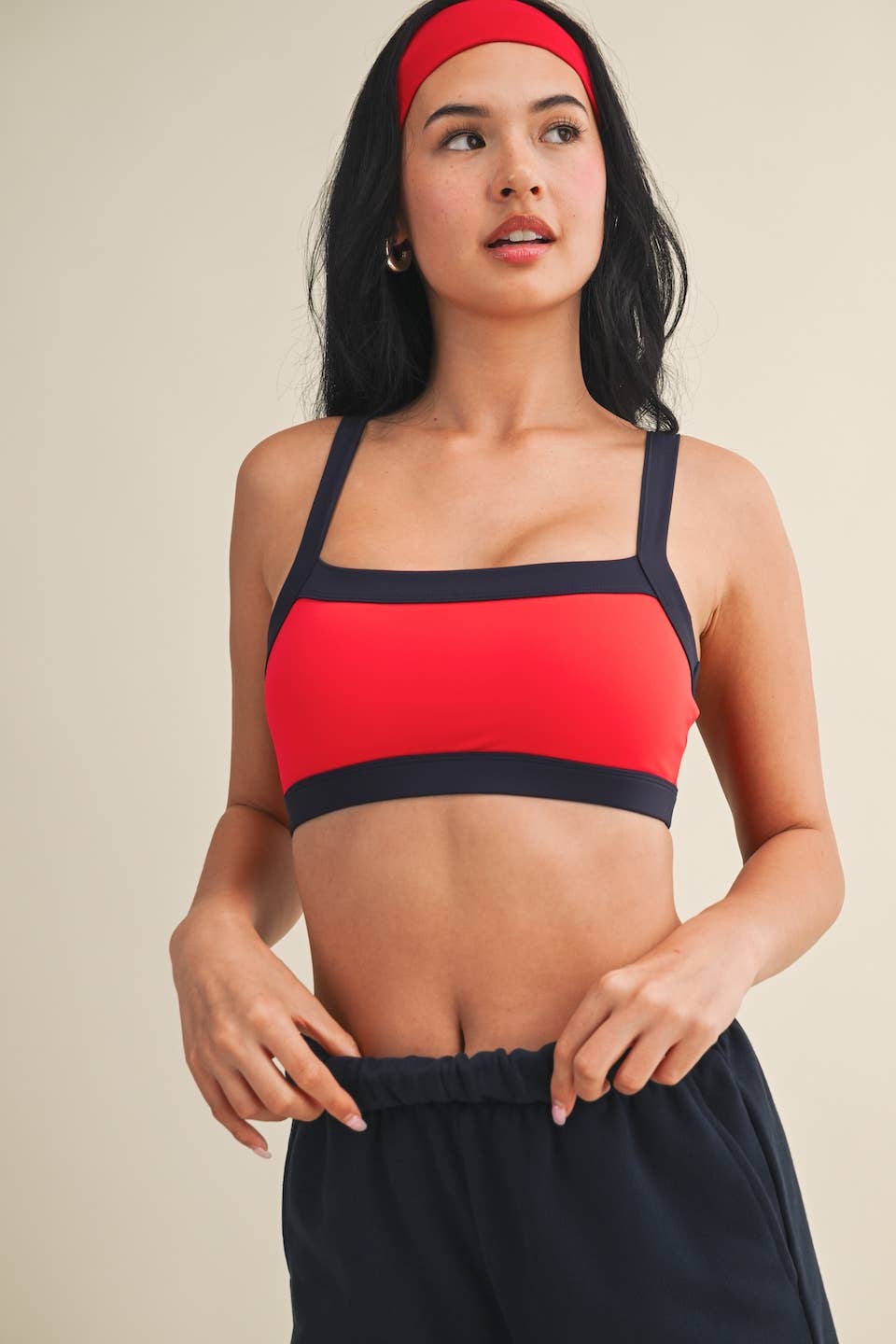 Sierra Contrast Block Sports Bra
