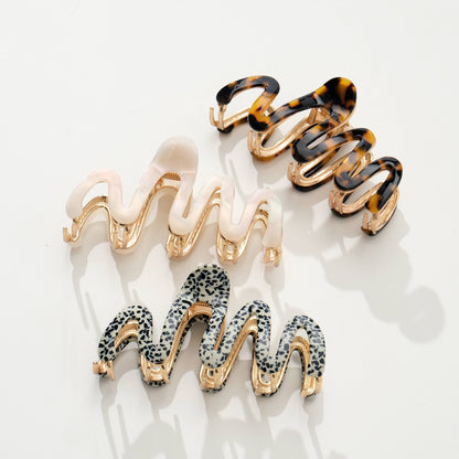 Willow Core | Large Squiggle Metal Claw Clip