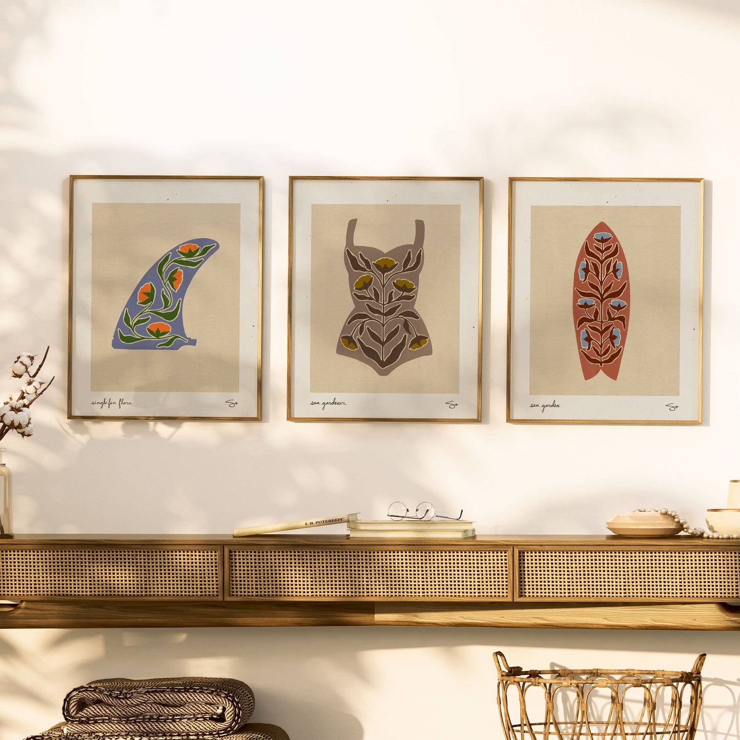 Surf Garden 2 | Surfboard Print
