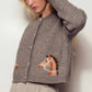 Western Horse Crew Neck Cardigan