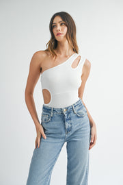 Taye Ribbed Cutout Bodysuit